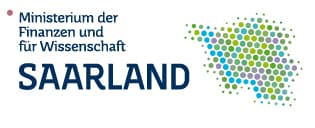 Logo: Ministerium der Finanzen und für Wissenschaft Saarland